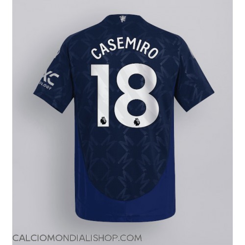 Maglie da calcio Manchester United Casemiro #18 Seconda Maglia 2024-25 Manica Corta